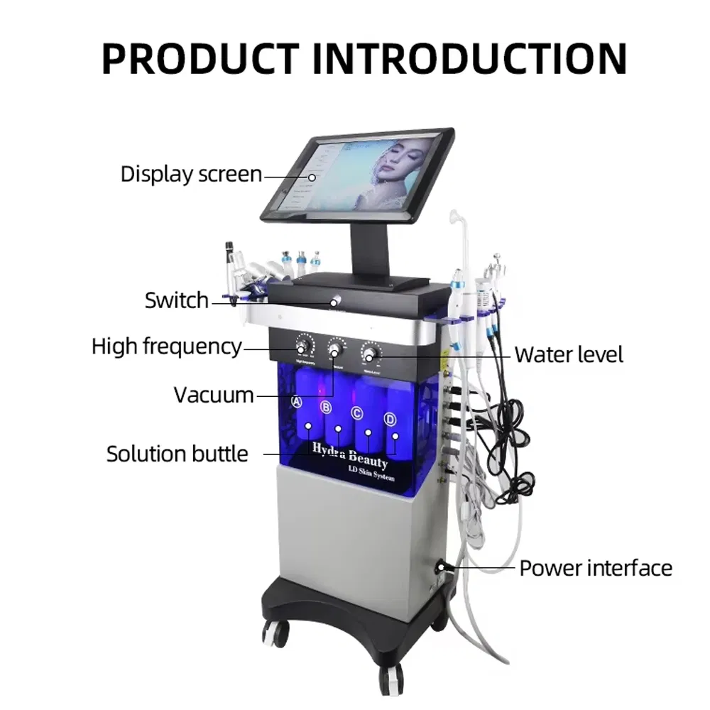 Hydra Gezichtsmachine 14 In 1 Hydra Oxygen Gezichtsmachine 300w 0