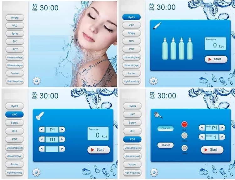 Oxygen Hydrafacial Machine Aqua 100V - 240V Dermabrasion Machine Stationary 4
