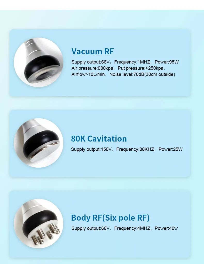 6 In 1 Body Slimming Machine RF Ultrasonic Cavitation Machine 40k 0