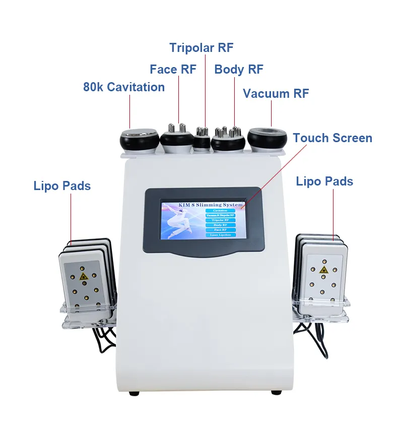 6 In 1 Body Slimming Machine RF Ultrasonic Cavitation Machine 40k 1