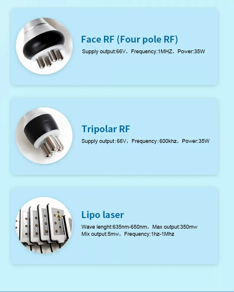 6 In 1 Body Slimming Machine RF Ultrasonic Cavitation Machine 40k 2