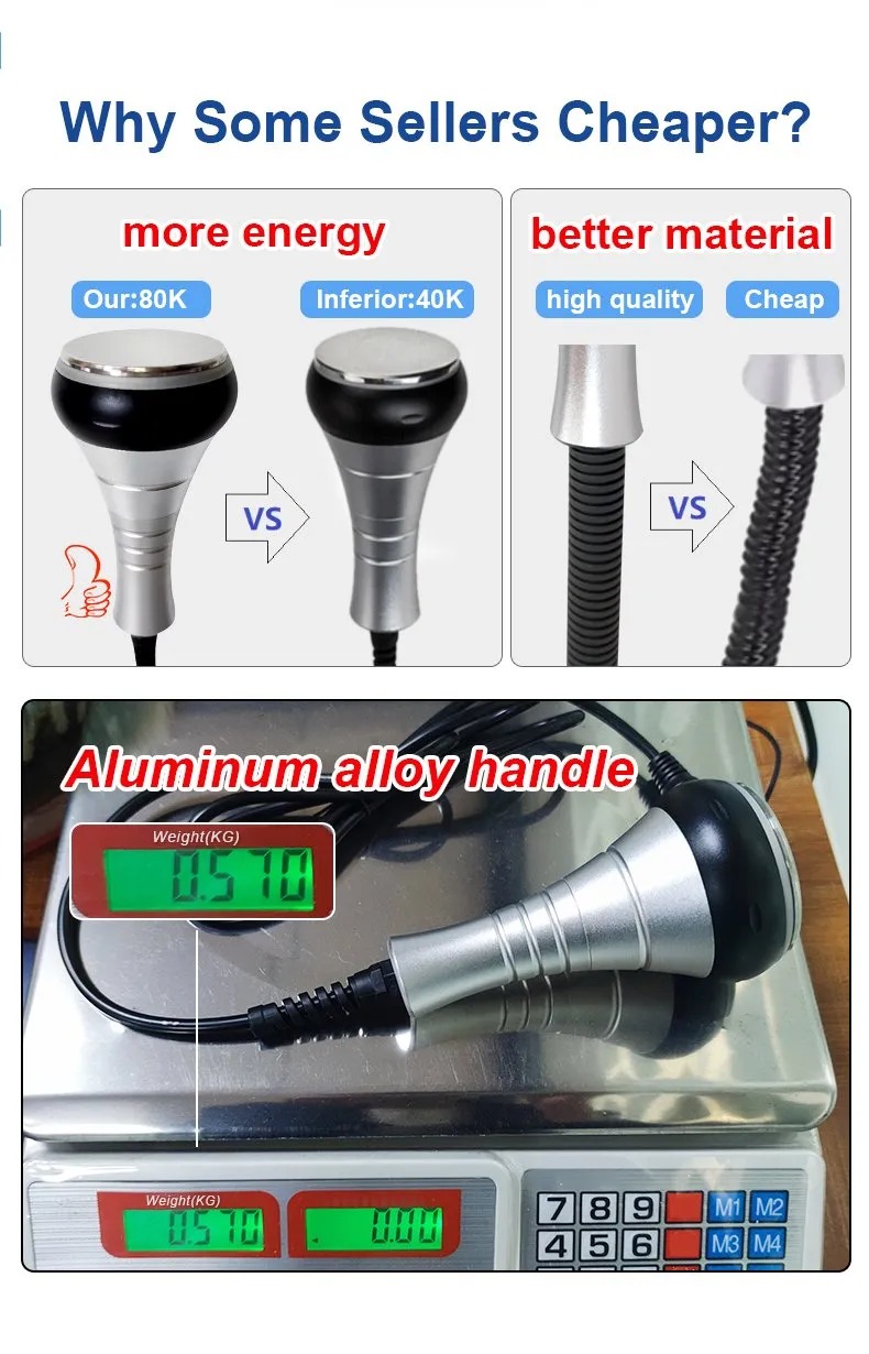 6 In 1 Body Slimming Machine RF Ultrasonic Cavitation Machine 40k 6