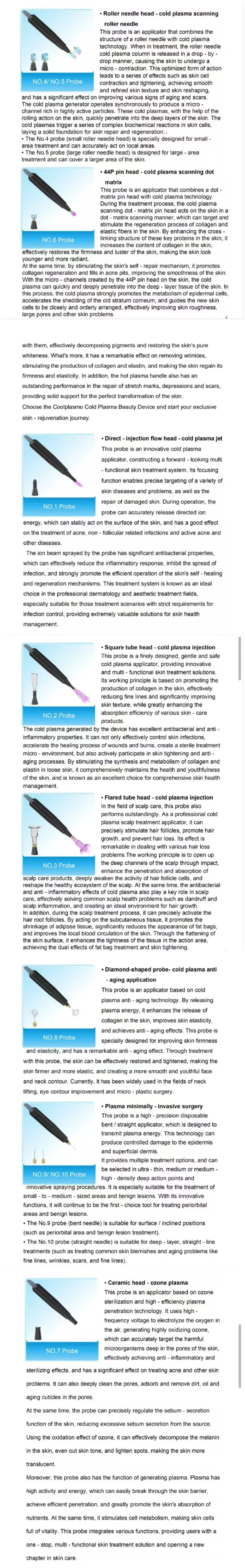Professional Cold Plasma Skin Rejuvenation Machine for Face and Body 5